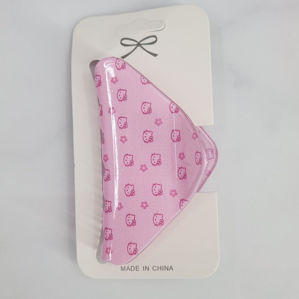 Hello Kitty 3" Pink Claw Clip - Hair Accessories Mini Character Faces & Flowers